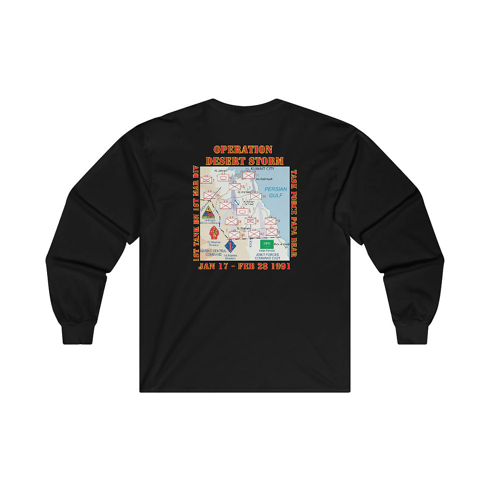 Thumbnail: Scout Platoon Gulf War 30th Anniversary Long Sleeve T-Shirt - Papa Bear