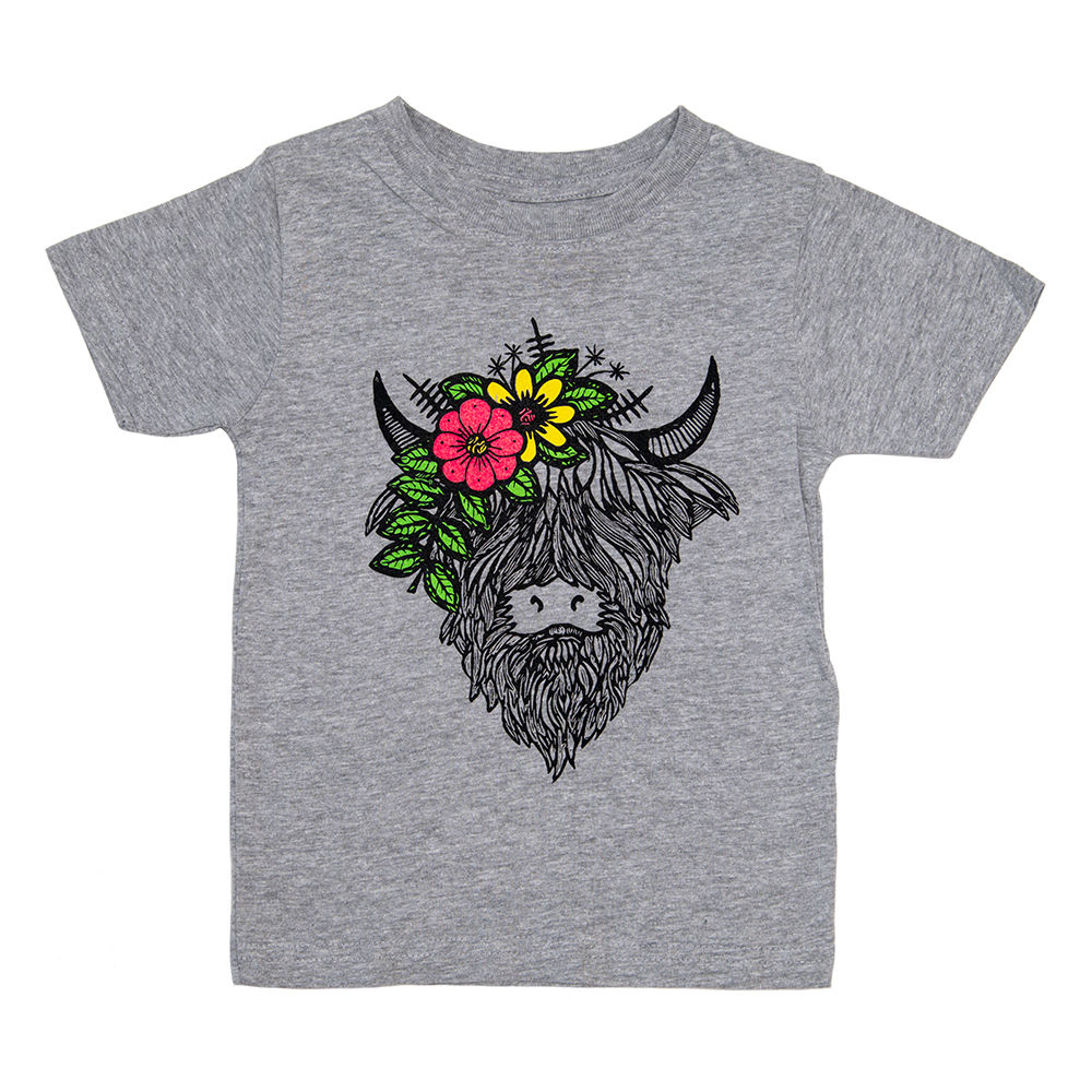Highland Cow Toddler Tee