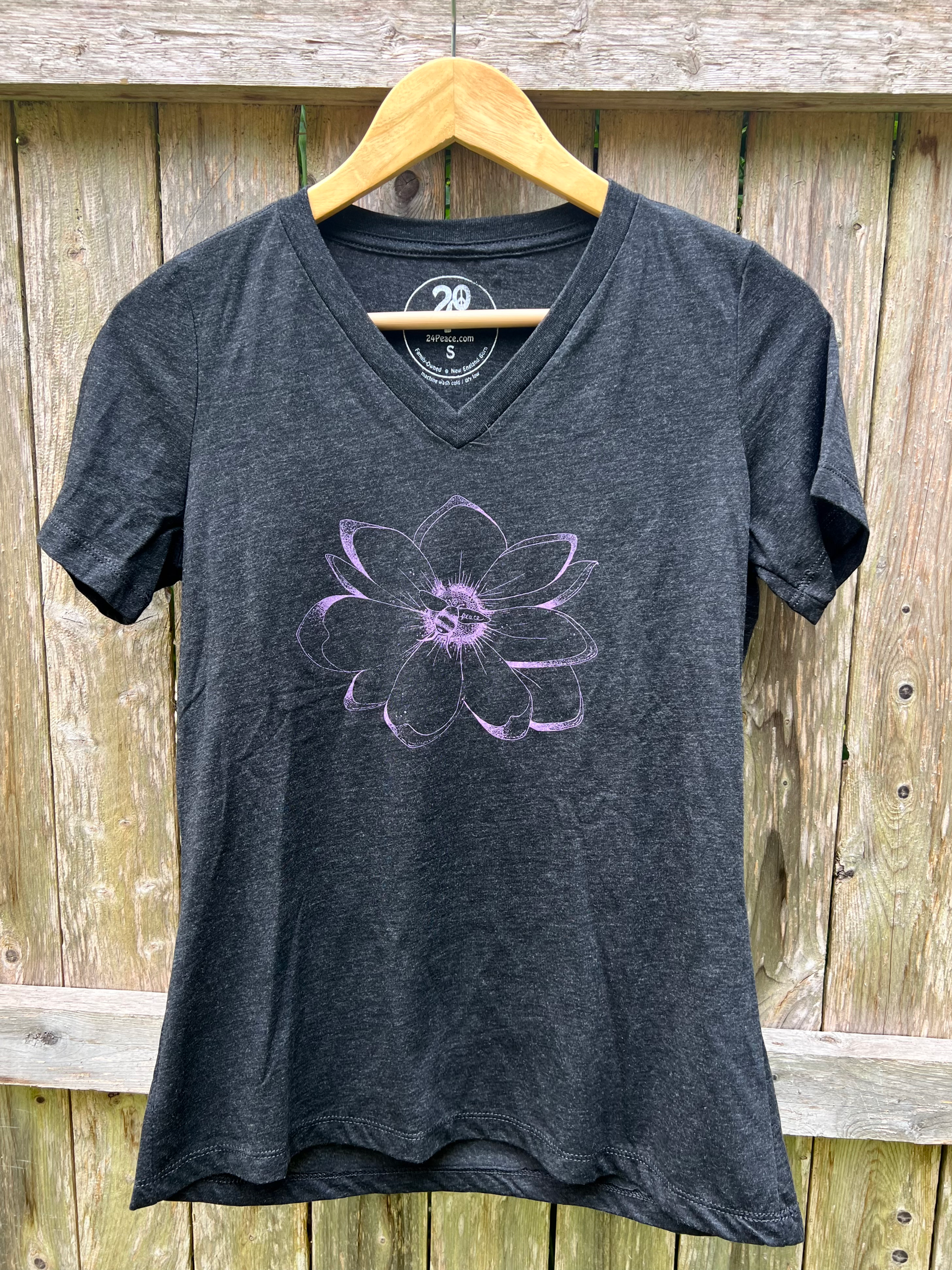 Peace Bee Women's Vneck Tee