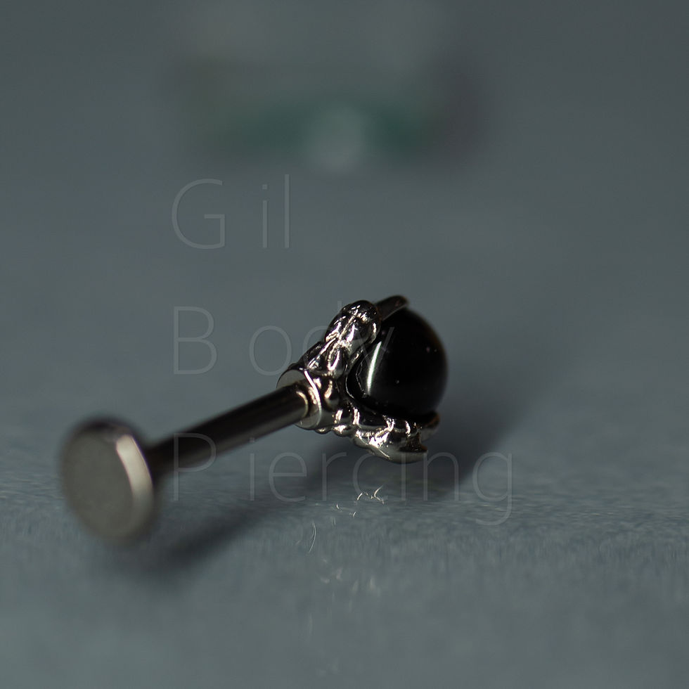 Miniatura: ônix 3 garras tragus helix conch lobulo medusa scapha/flat A099