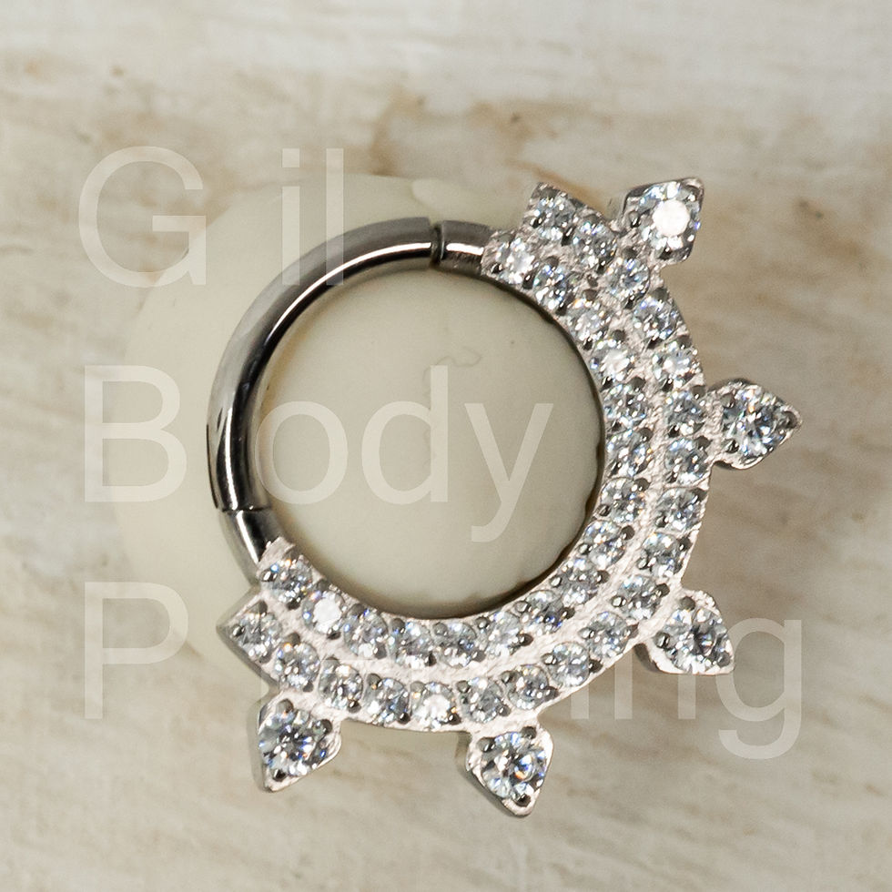 Miniatura: argola design ornamental daith septo clicker L006