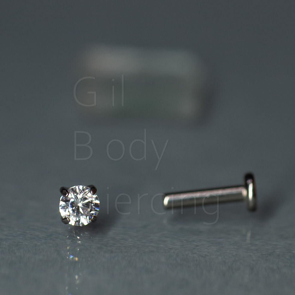 Miniatura: ponto de luz push pin tragus helix conch lobulo medusa scapha/flat nostril A069