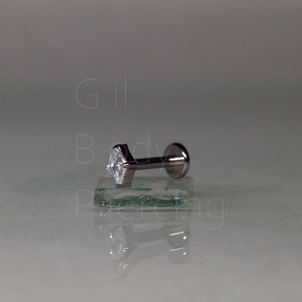 Miniatura: zirconia losango 3mm tragus helix scapha flat conch lobulo medusa A143