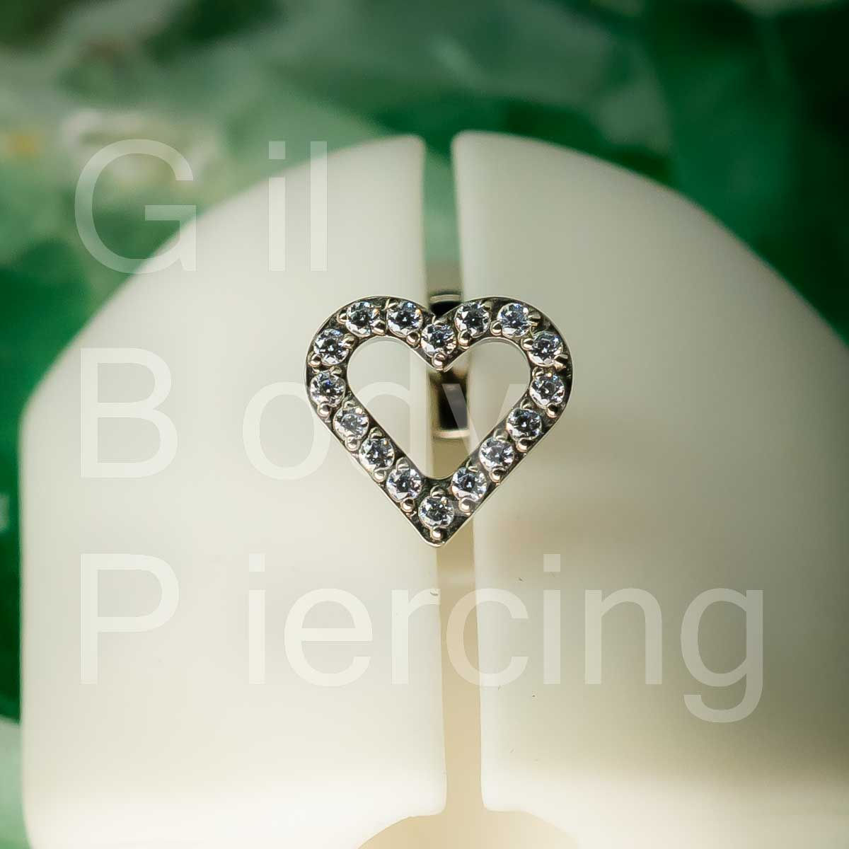 coração tragus helix conch scapha/flat lobulo medusa A040