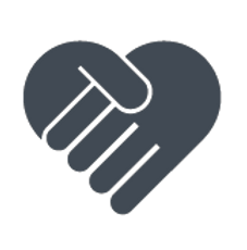 Heart & Mãos Ícone