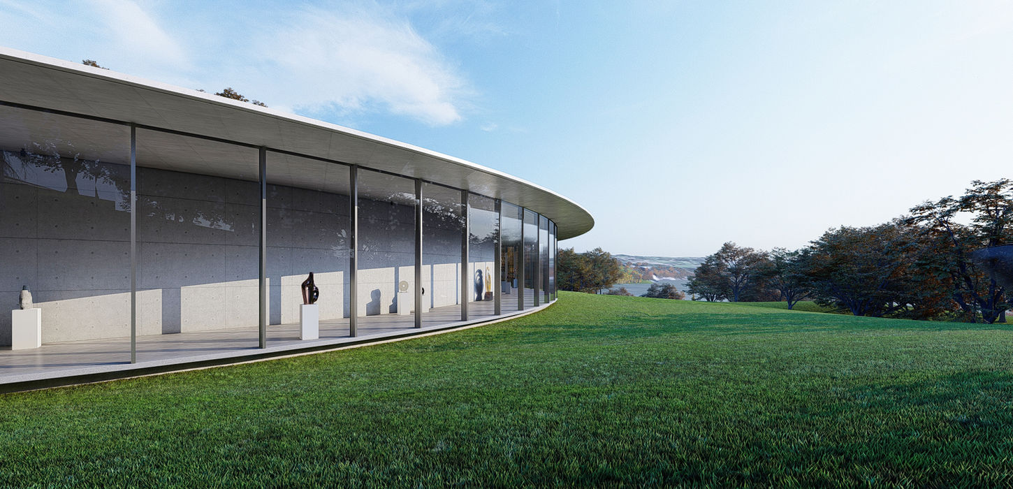 Il Museo della Luce / The Museum of Light by Fausto Ferrara — reflecting water, architectural volumes and sculpture joined within the landscape of Pucón.