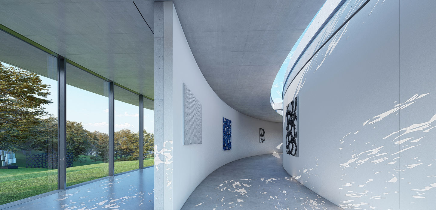 Il Museo della Luce / The Museum of Light by Fausto Ferrara — curved white interior gallery shaped by continuous natural light and spatial depth.