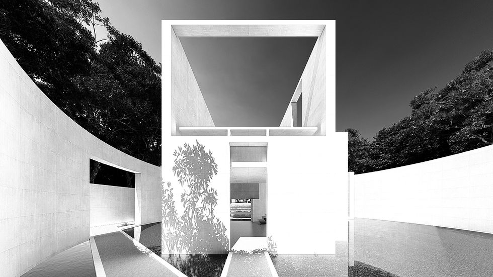 Fausto Ferrara's Temple of Silence, an architecture in which light, matter, water, and thresholds create the experience of space.