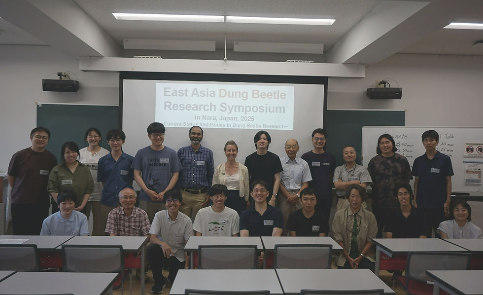 Dung beetle lovers from all around East Asia and the world! Image from the organizing team, Mr Jin.