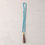 Thumbnail: Light Turquoise Multi and Caramel Tassel Necklace