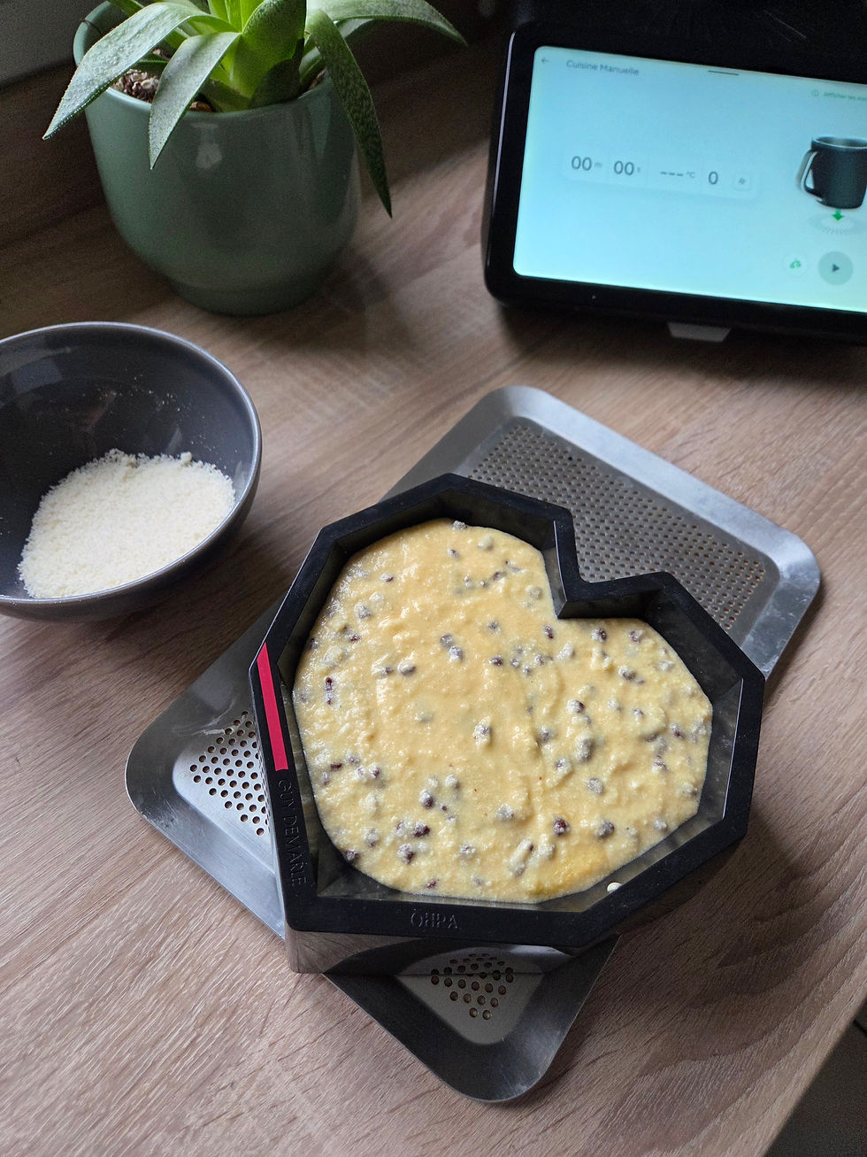 Moule Coeur Origami préparation gâteau