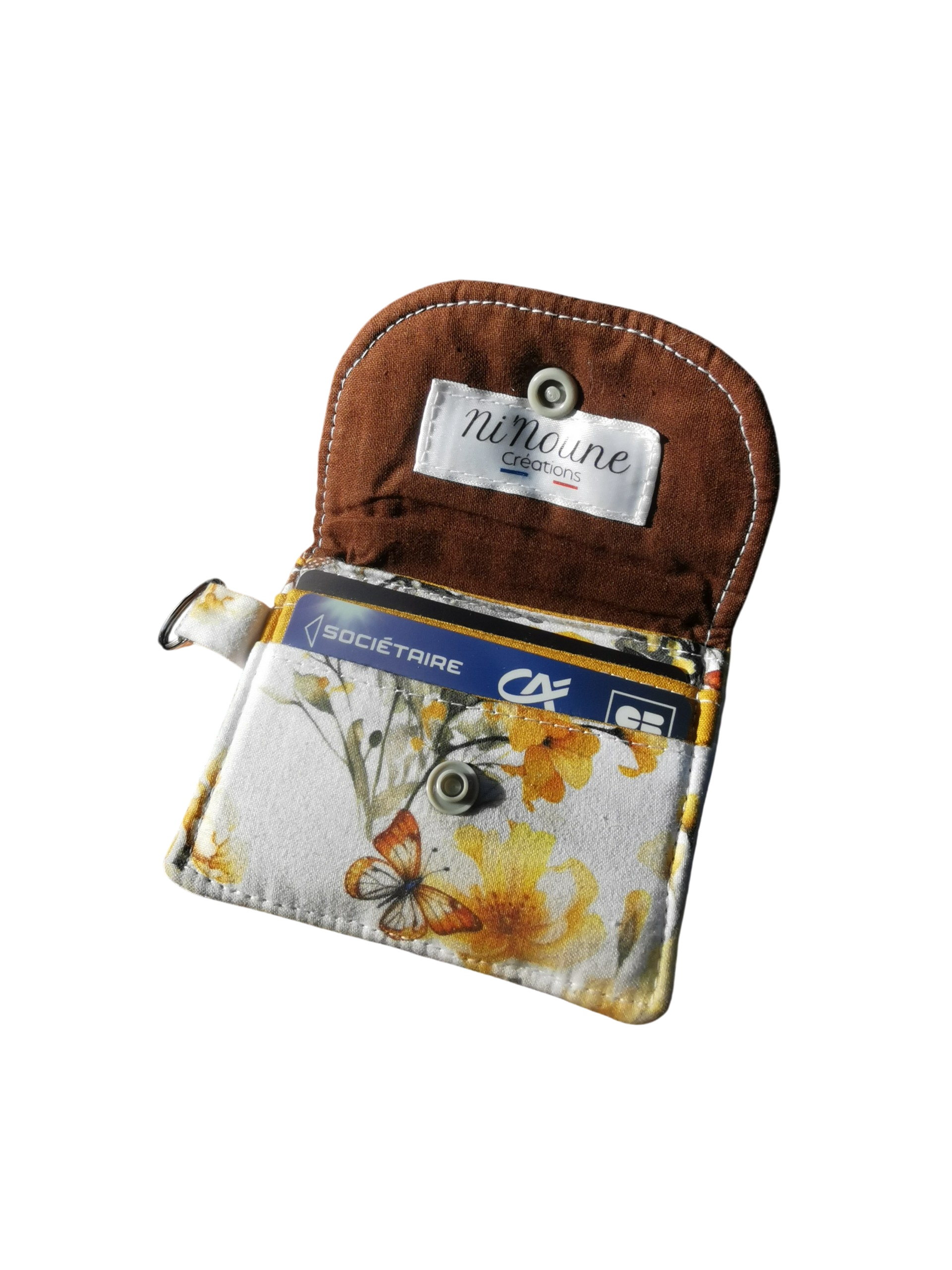 Porte carte avec anneau