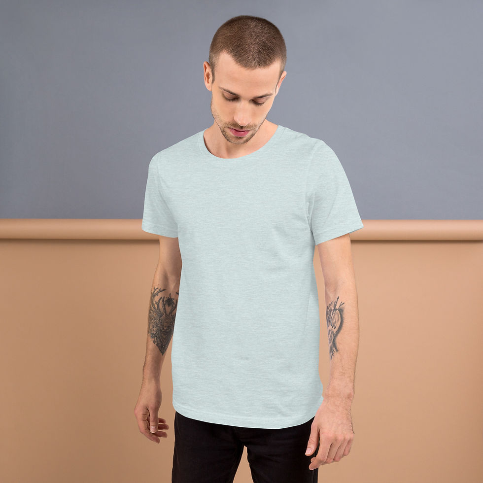 Thumbnail: Boogyman on back Unisex t-shirt light colours