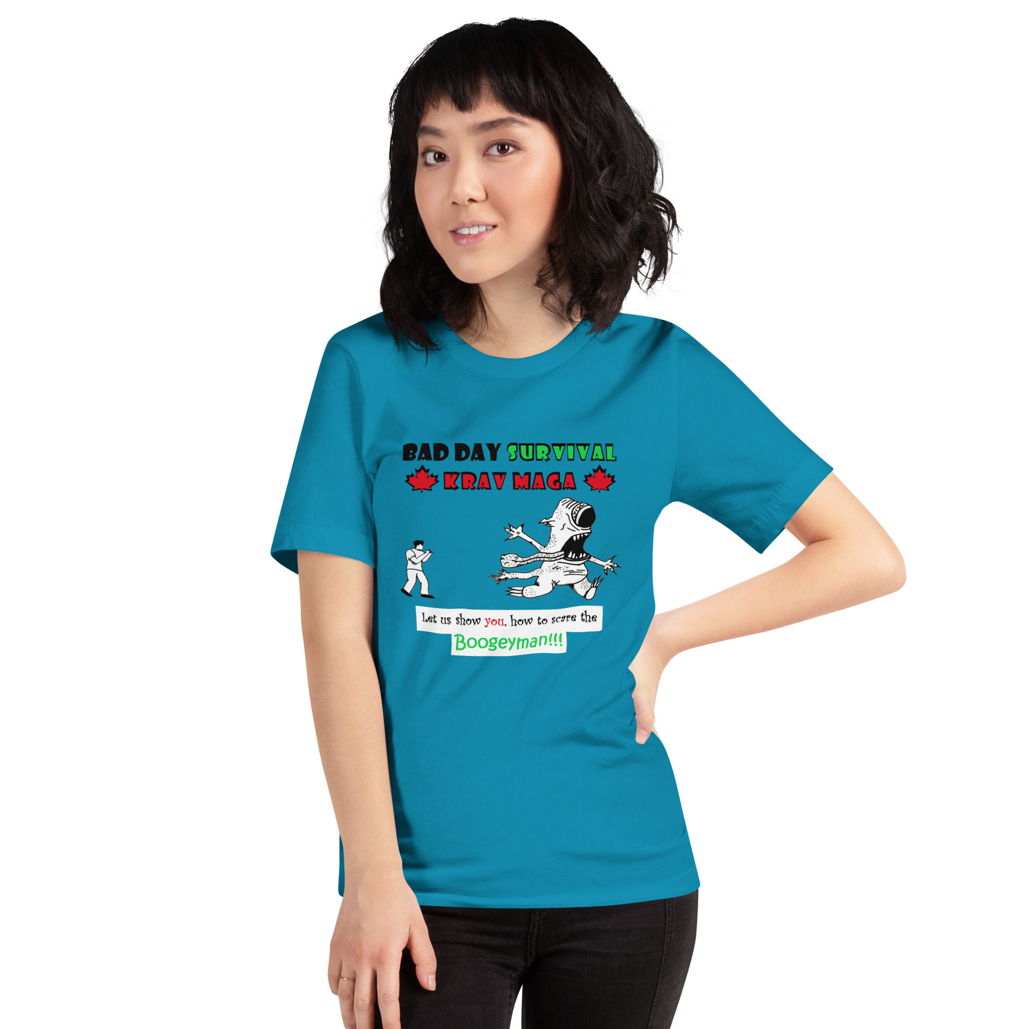 Boogyman on front Unisex t-shirt light colours