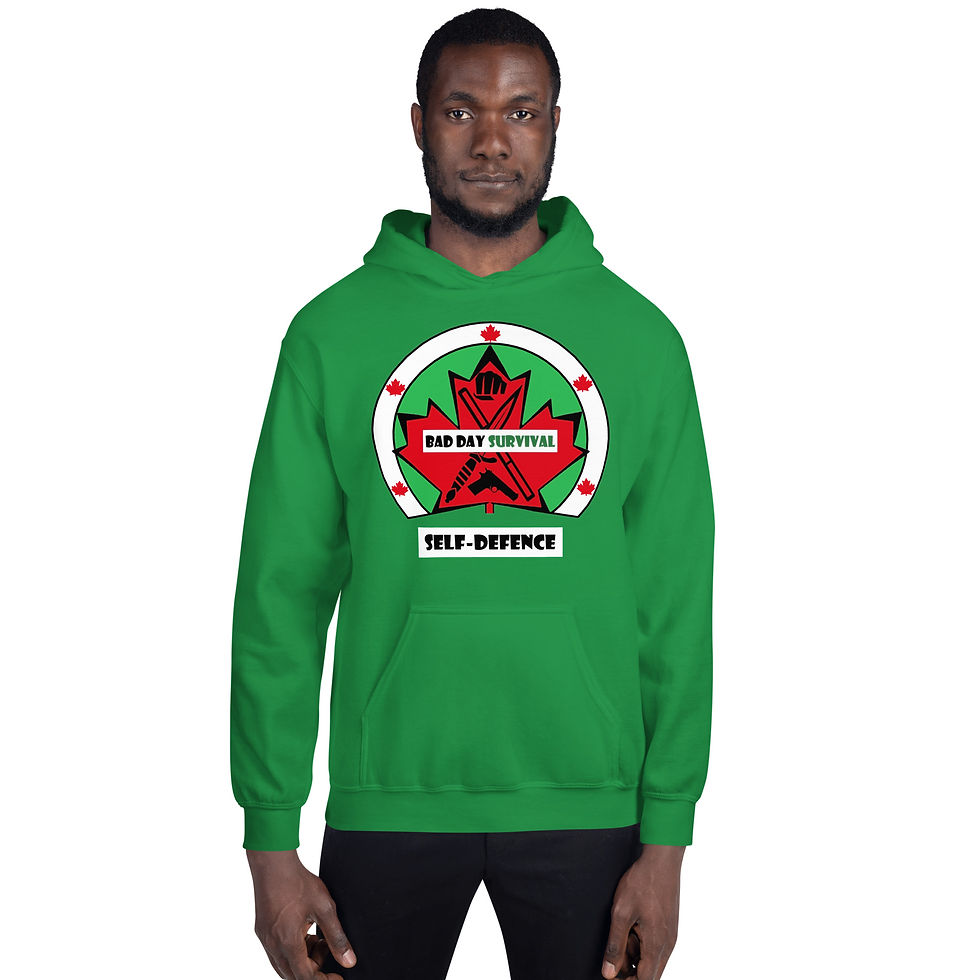 Thumbnail: Bad Day Survival Self-Defence Hoodie (Light Logo)