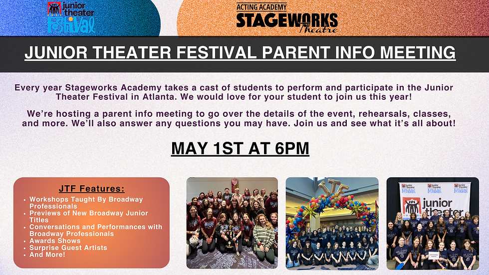 Junior Theater Festival Parent Interest Meeting