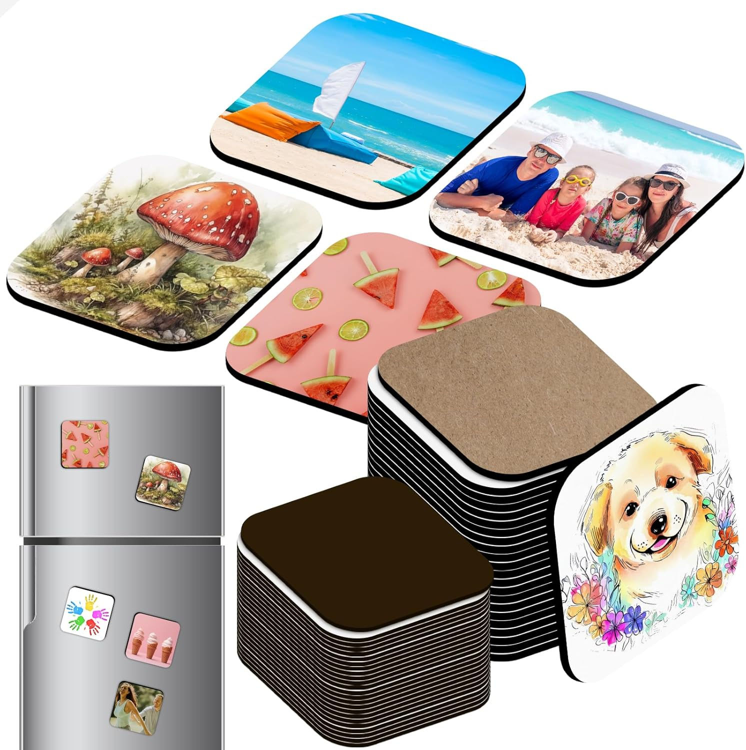 מגנט למקרר מעץ MDF