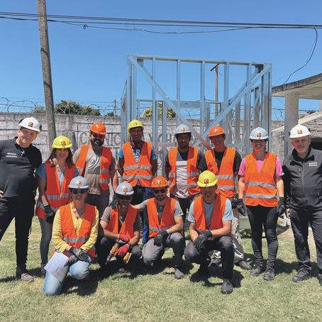 #222 • Curso práctico de Instalador de Steel framing convocado por INEFOP para Carmelo, Colonia + Donación de módulo