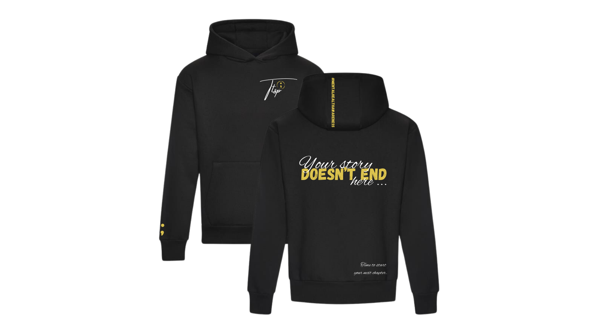 Your Story Yellow Oversized Relaxed Heavy Hoodie