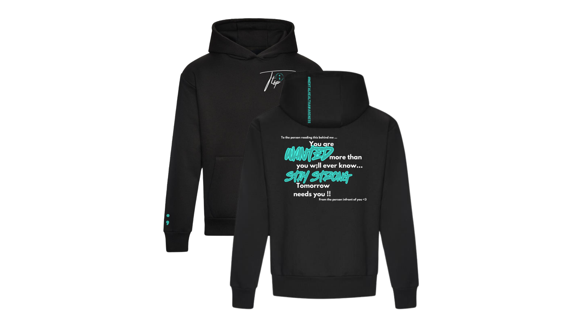 Stay Strong Oversized Relaxed Heavy Hoodie