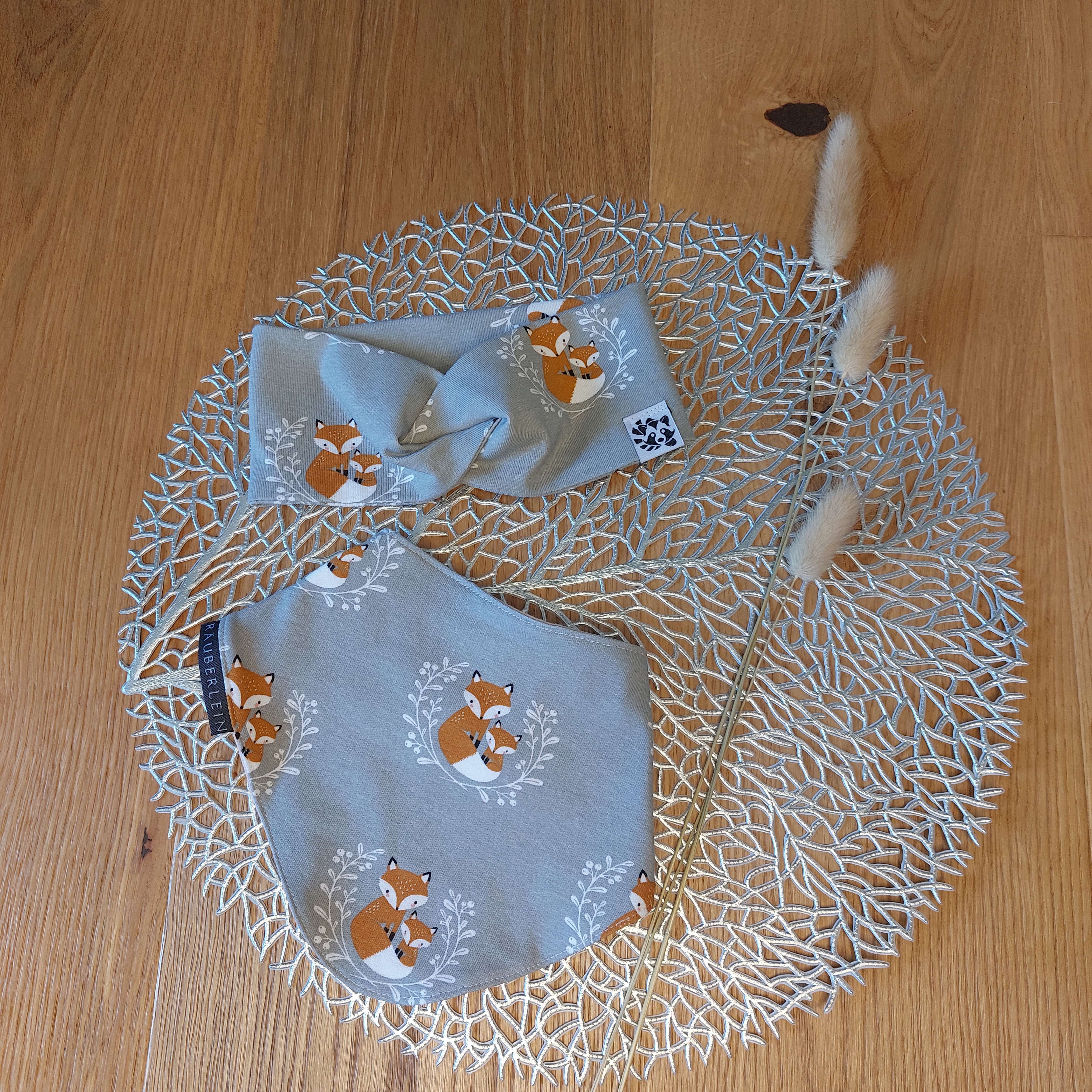 Baby-Set 12-18 Monate Bandeau + Räubertuch
