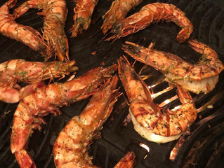 Pan fried Garlic & chive prawns