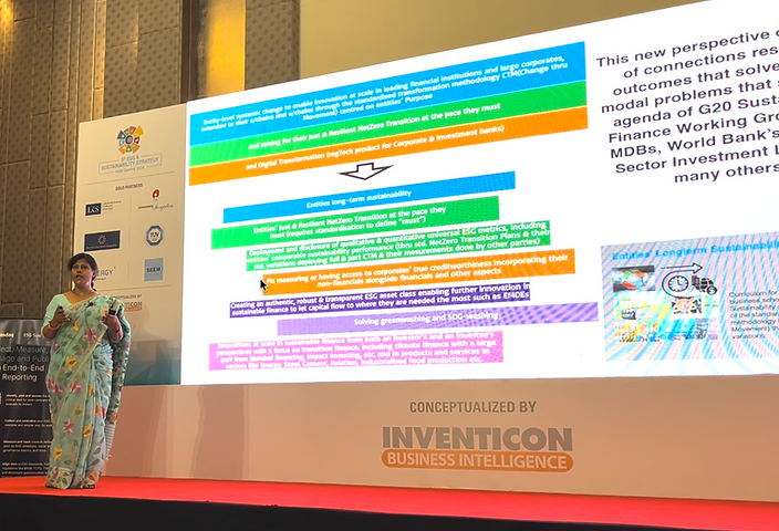 Speaking at the 5th ESG and Sustainability strategy India summit in Mumbai, 2024
