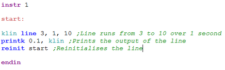 Csound: Looping and Triggering Lines 2