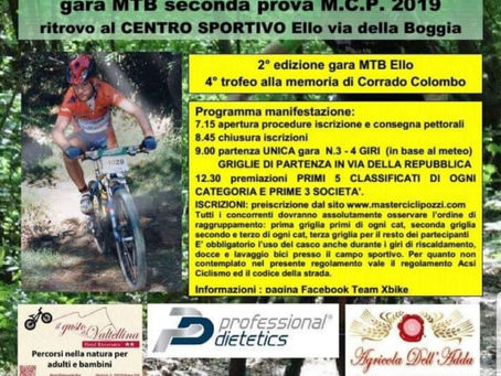 PRONTI PER LA 2^ PROVA DI MASTER CICLI POZZI 2019?