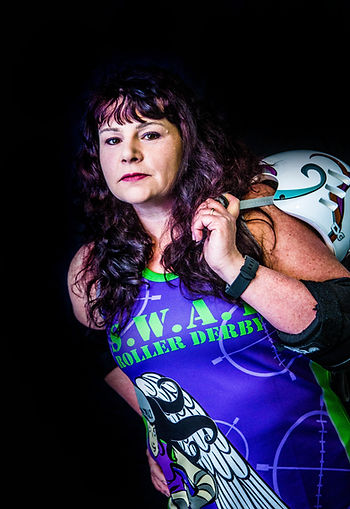 Skater with the South West Angels of Terror