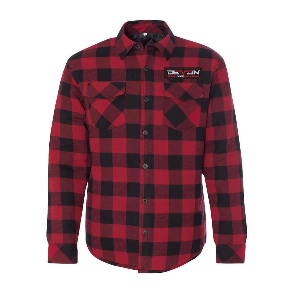 Thumbnail: Lined Devon Built Flannel (Red)