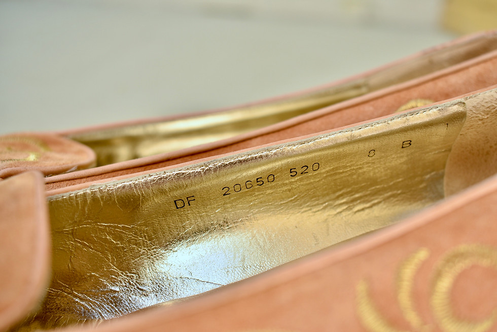 Thumbnail: Embroidered Ferragamo Loafers