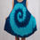 Thumbnail: Tri Blue Spiral Short Tank Dress