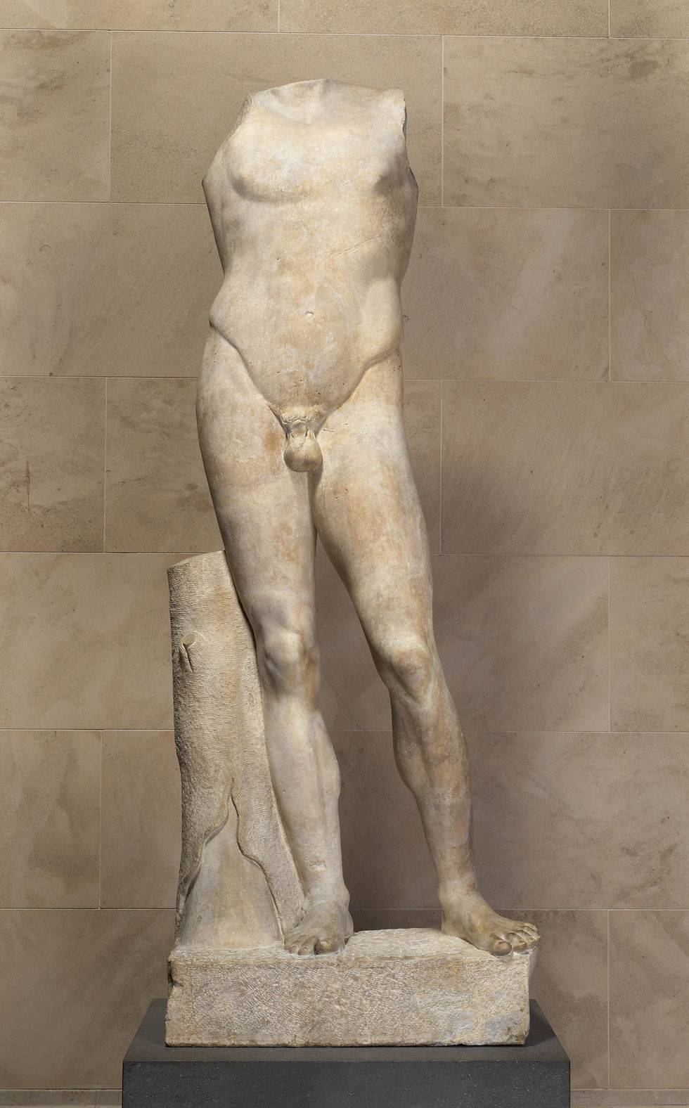 Marble statue of the so-called Apollo Lykeios, A.D. 130–161.