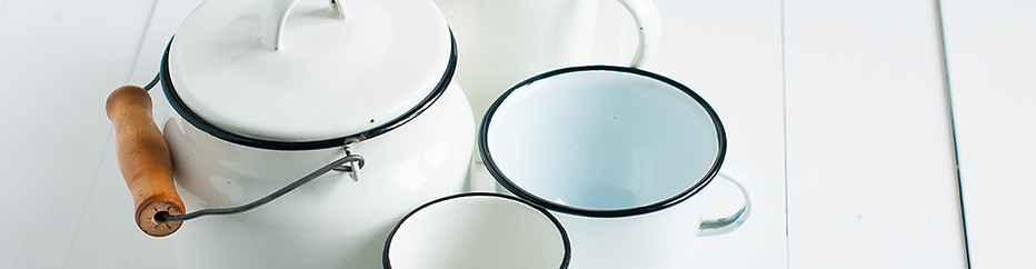 White Vintage Kitchenwear