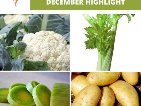 Set your table with veggies! December seasonal vegetables