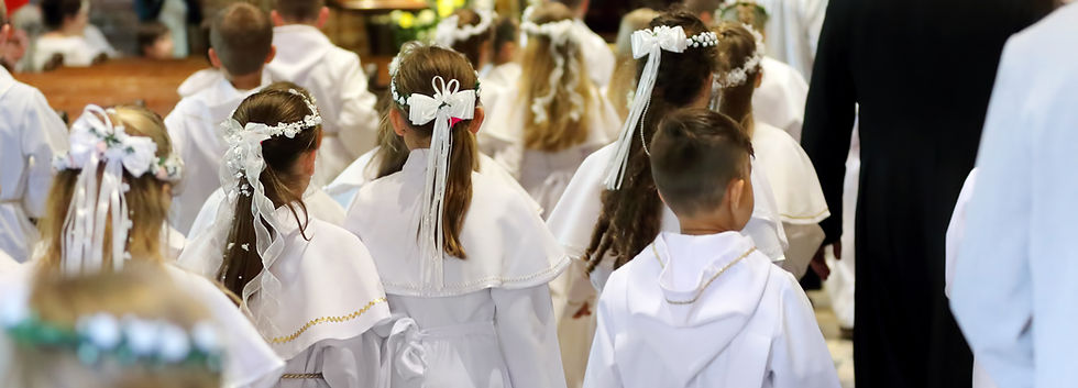 Children at First Communion