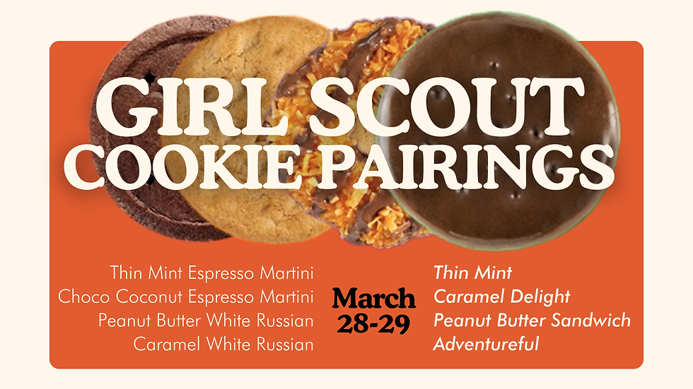 Girl Scout Cookie Cocktail Flight