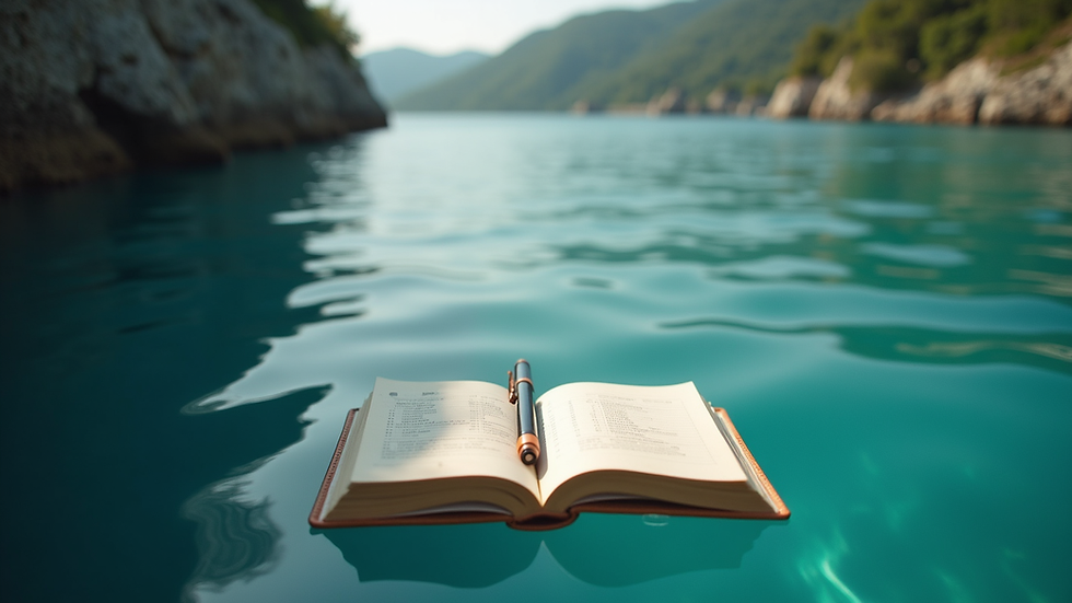 Vue en plongée d’un carnet ouvert avec un stylo et un smartphone affichant un devis numérique