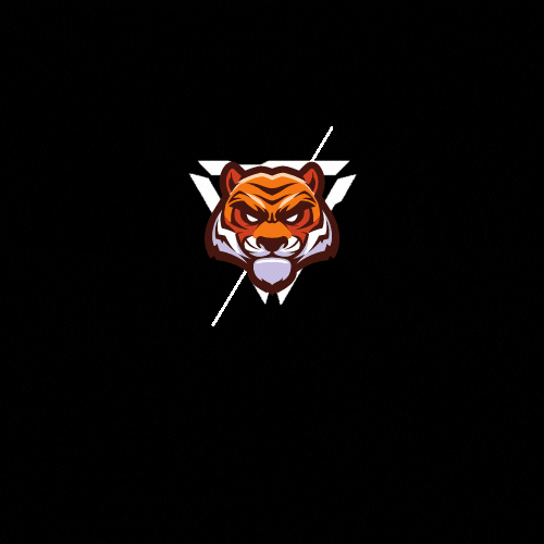 Orange Tiger Dark Gamer Sports Animated Logo (1).gif
