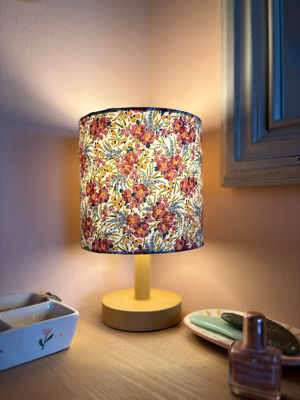 Thumbnail: The Liberty Special Edition Cosy Bedside Lamp (Swirling Petals)