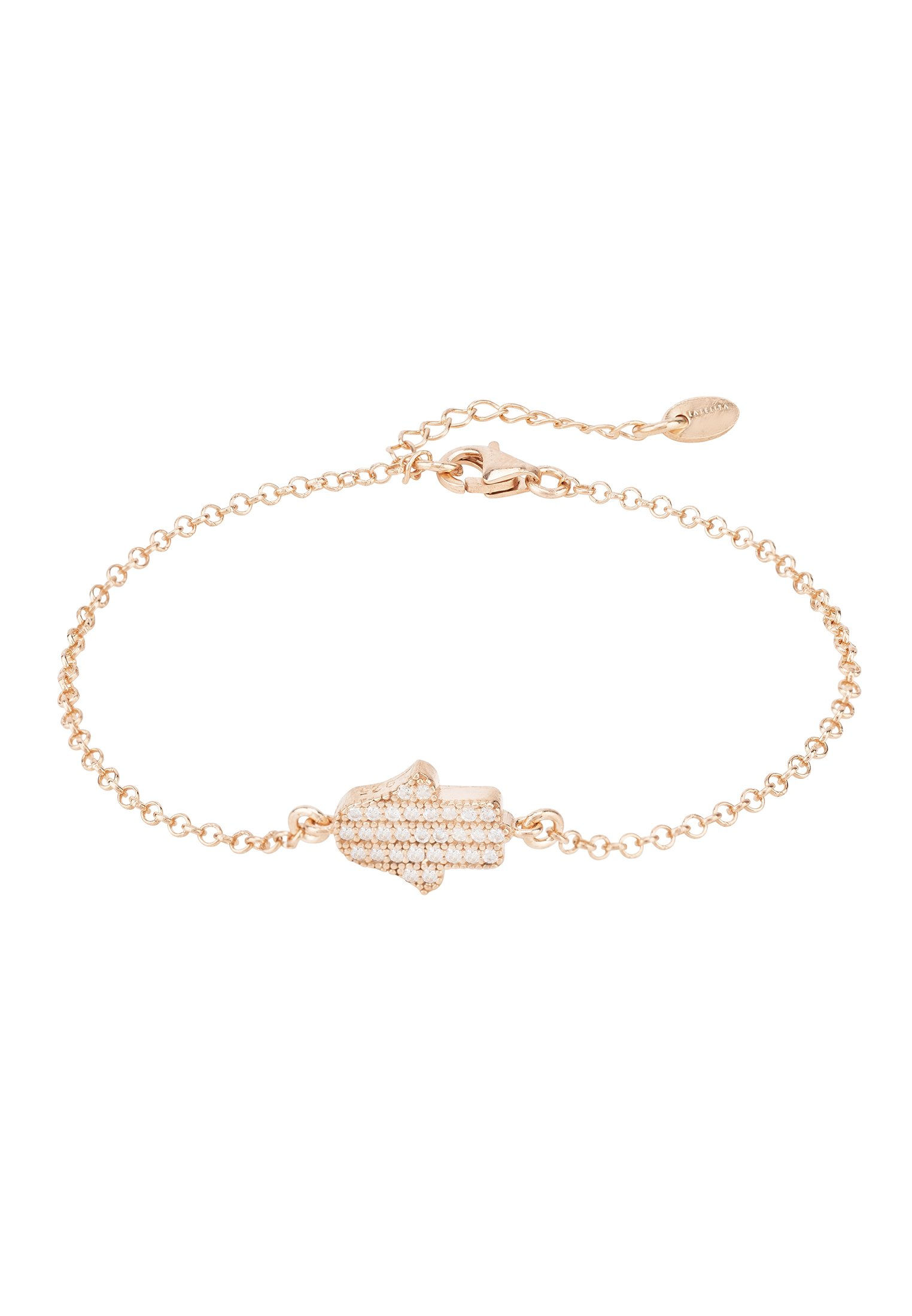 Hamsa Lucky Charm Bracelet Rosegold