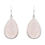 Thumbnail: Single Drop Earring Rose Quartz Silver