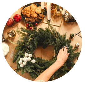 DIY Adventskranz im Präventionszentrum