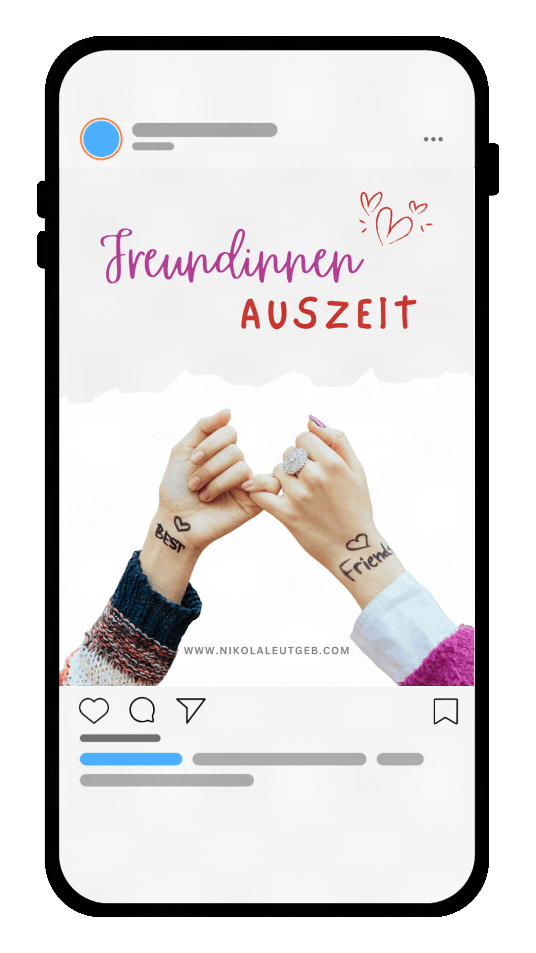 Social Media Posts mit nahbarer Bildsprache