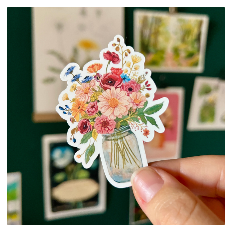 Vinyl Sticker "Herbstblüher"