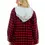 Thumbnail: Soft Red and Black Plaid-Removable Hood