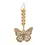 Thumbnail: Gold Butterfly Dangle Earrings