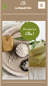 Mode et Beauté website templates –  Soins Bio