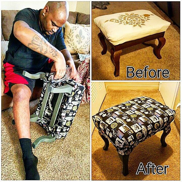 Hubby wanted me to make him an Army themed footstool...jpg